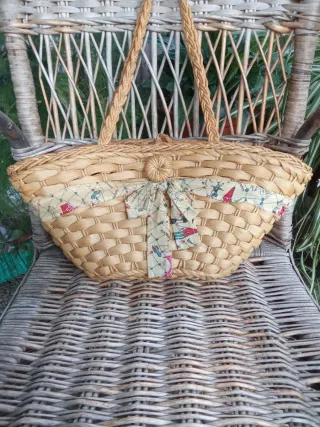 Bolso  Mimbre Trenzado