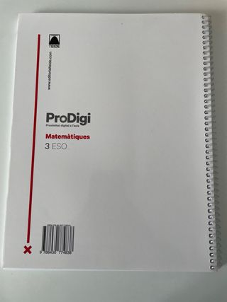 Quadern ProDigi. Matemàtiques 3 ESO
