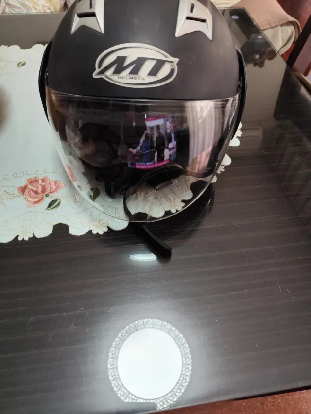 Casco Moto MT City Seven Talla xl Negro