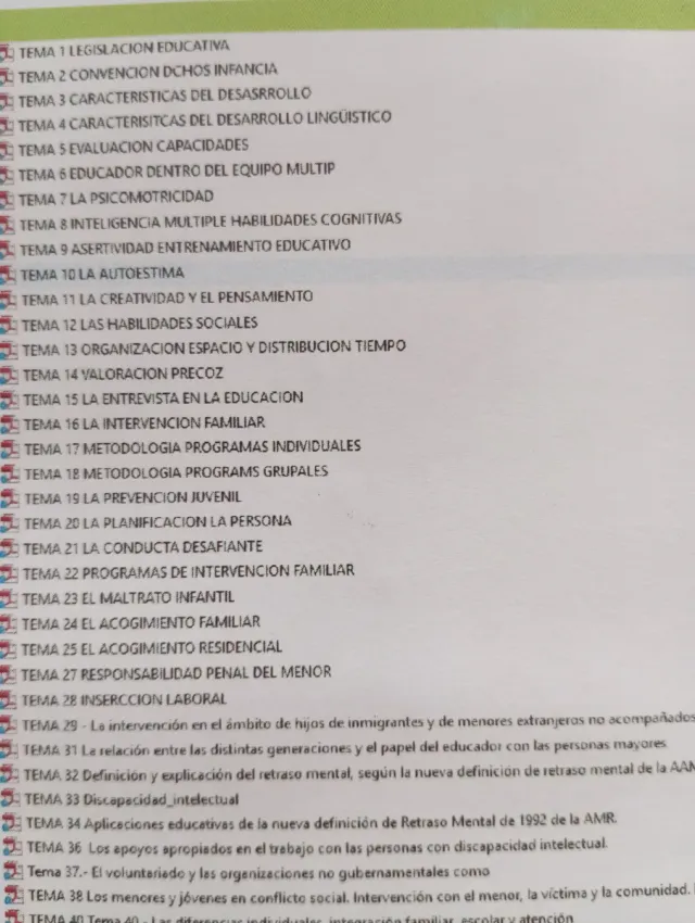 REGALO TEMARIO EDUCACIÓN SOCIAL