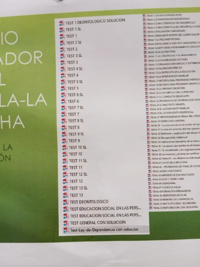 REGALO TEMARIO EDUCACIÓN SOCIAL