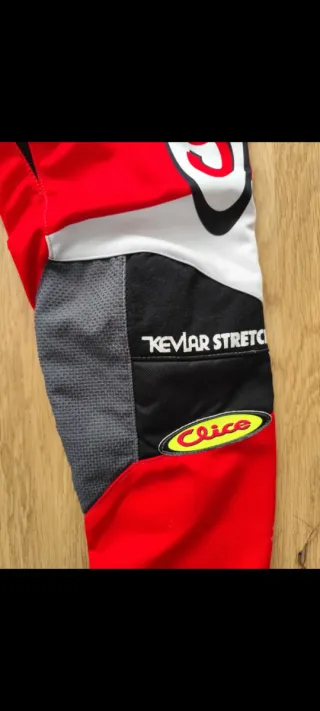 Pantalón Motocross Rojo y Negro