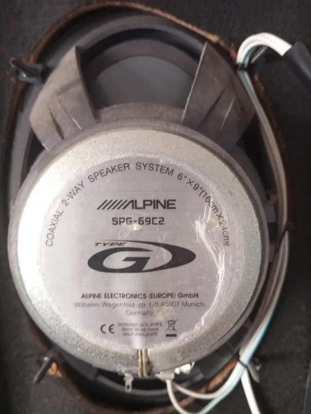 Altoparlanti coassiali a 2 vie Alpine SPG-69C2 6x9
