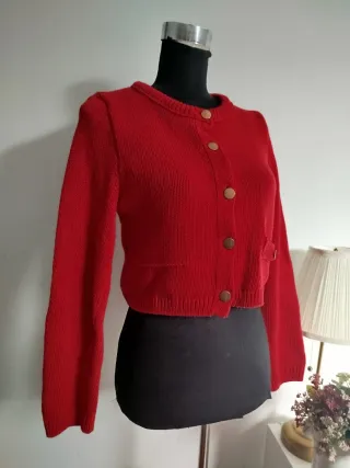 Jersey Stradivarius Rojo Mujer