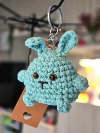 Llavero Conejito Tejido Crochet