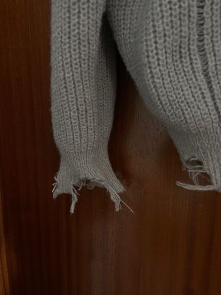 Jersey gris roto talla única