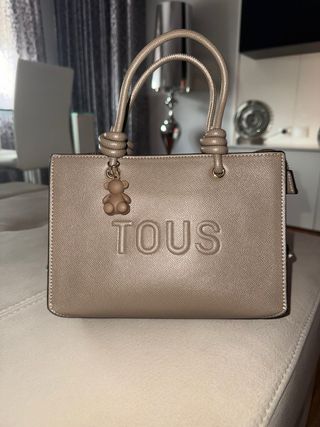 Bolso Tous Beige y Dorado