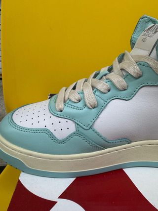 Autry 01 Mid Uomo Pelle/Pelle Turchese