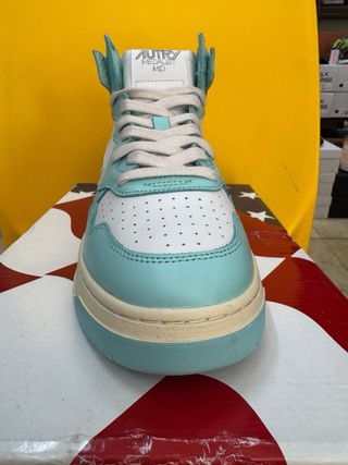 Autry 01 Mid Uomo Pelle/Pelle Turchese