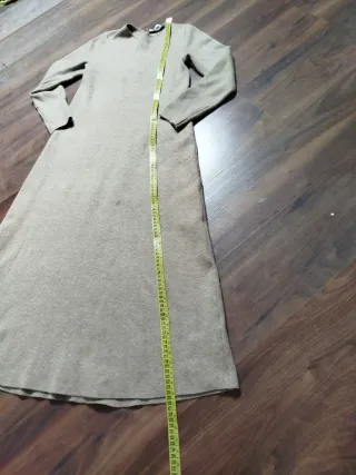 Vestido largo Zara beige Talla M