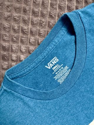 Camiseta Vans Logo Azul Celeste S
