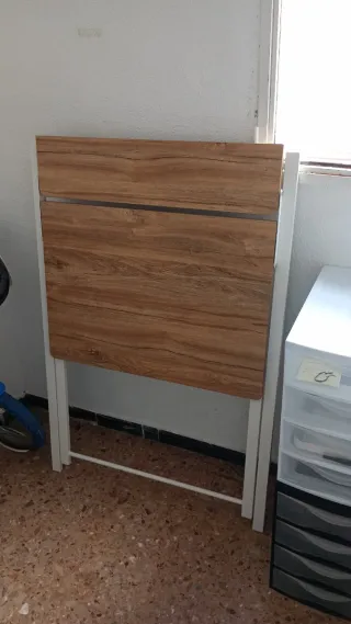 Escritorio plegable madera y metal