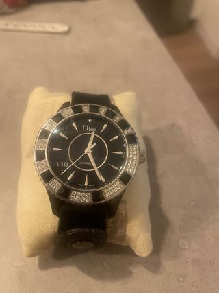Reloj Dior Automático Diamantes Negro