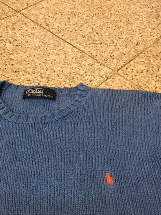 Maglione Uomo Ralph Lauren Blu Cotone