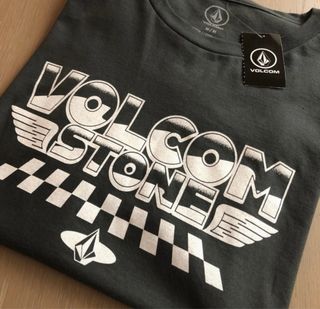 Camiseta Volcom Stone Logo Gris Talla Medium