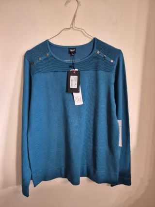 Maglione 17&Co donna taglia M turchese, nuovo