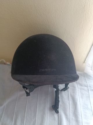 Casco de equitación negro