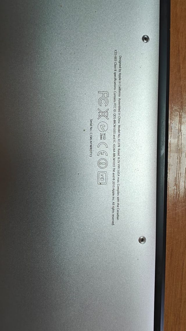 MacBook Pro Mid 2012 A1278 Argento