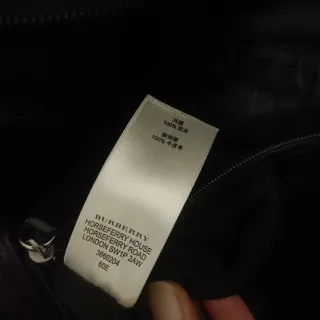 Borsa Burberry grande tela e pelle