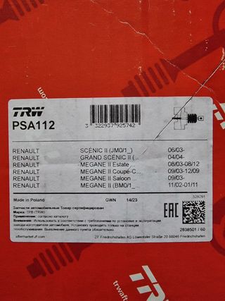 Servofreno TRW PSA112 Renault