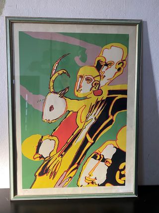 Serigrafia Remo Brindisi firmata a mano