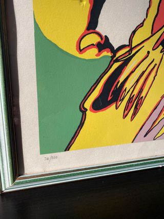 Serigrafia Remo Brindisi firmata a mano