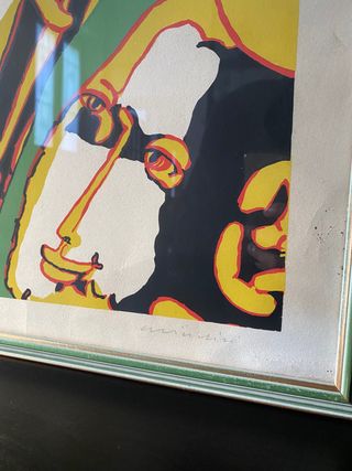 Serigrafia Remo Brindisi firmata a mano