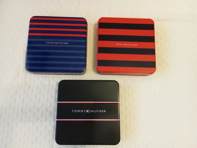 Tommy Hilfiguer Cajas Metálicas. Lote de 3