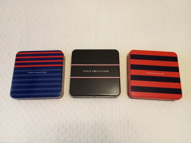 Tommy Hilfiguer Cajas Metálicas. Lote de 3