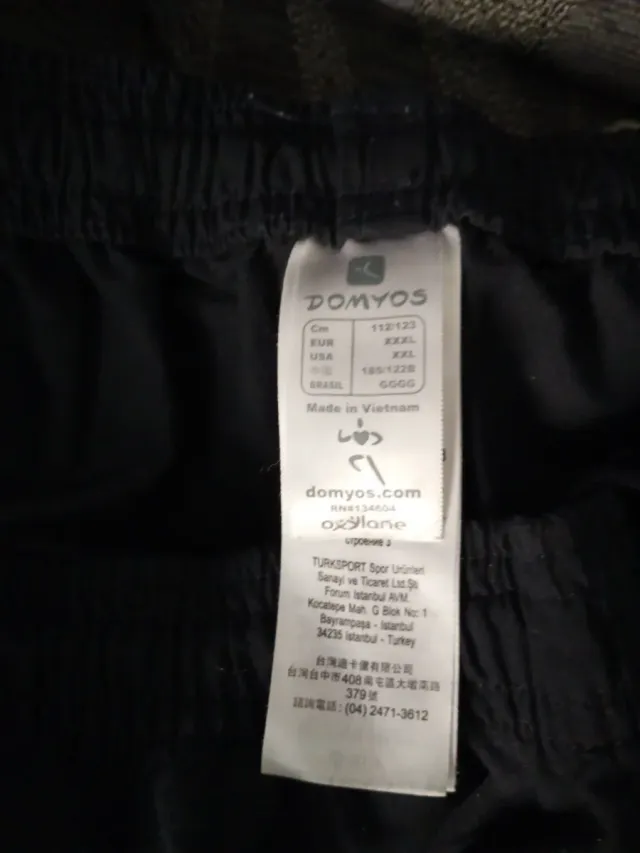 Pantalones de chándal negros y azules