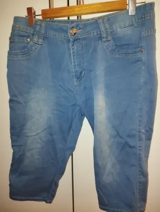 Jeans al ginocchio blu