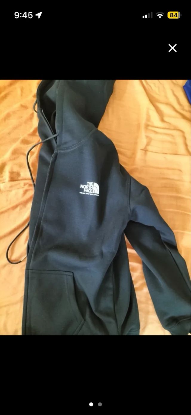 Sudadera The North Face Negra Cremallera