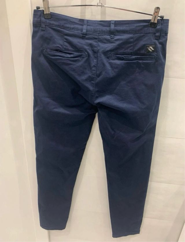 Pantalón chino Zara azul hombre