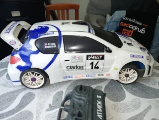 Coche RC Peugeot 206 Rally Nitro bicmo super Seven