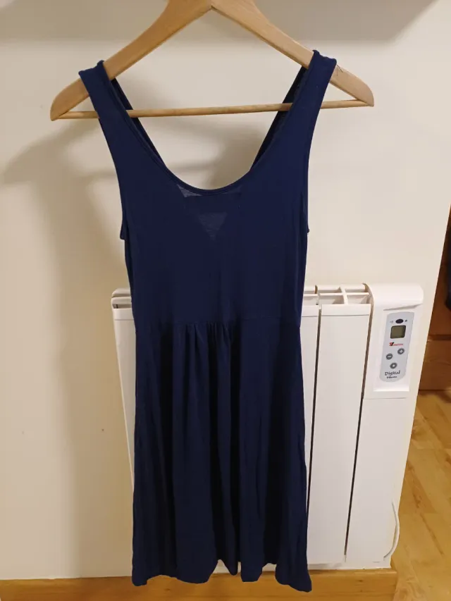 Vestido azul marino Zara