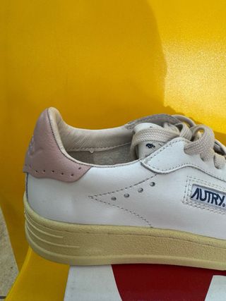 Autry Bob Lutz Low Donna Bianco/Rosa Tg 37