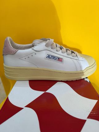 Autry Bob Lutz Low Donna Bianco/Rosa Tg 37
