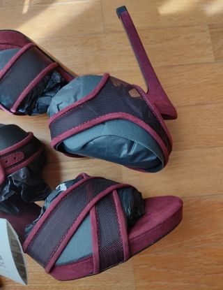 Sandalias Zara Burdeos Talla 39