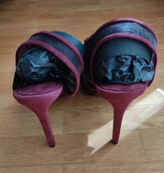 Sandalias Zara Burdeos Talla 39