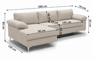 DIVANO CON CHAISE LONGUE IN VENDITA.