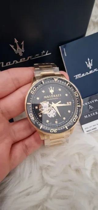 Reloj Maserati Automático Hombre Oro