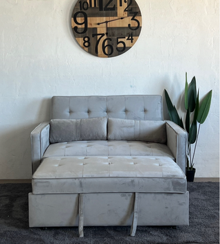 DIVANO LETTO GRIGIO, SI PAGA QUANDO SI RICEVE.