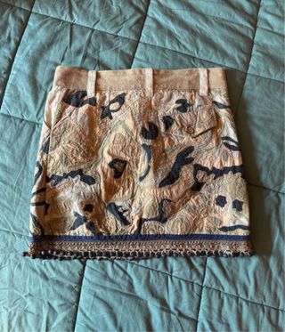 Minigonna patchwork multicolore