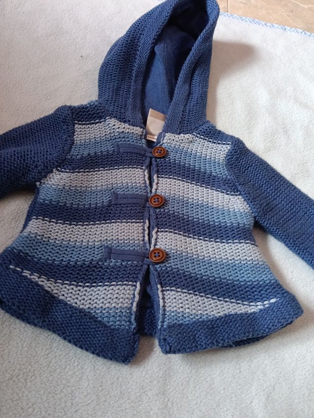Chaqueta de punto  bebé niño 6-9 meses
