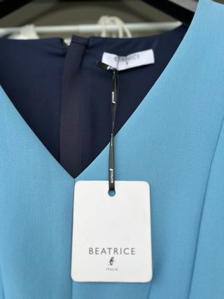 Vestito donna Beatrice b. celeste polvere