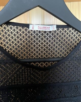 Camiseta rejilla manga larga Pull & Bear M
