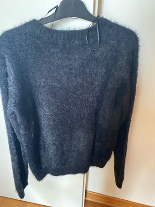 Maglione Bershka peloso nero taglia S
