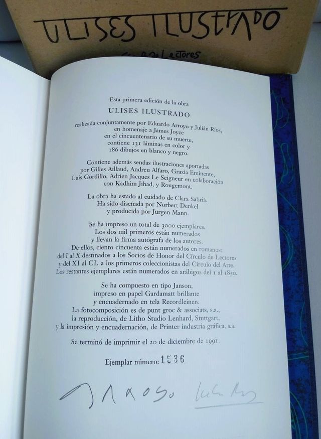 Ulises Ilustrado Edición Limitada, James Joyce