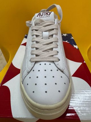 Autry Dallas Donna Tg 37 Bianco/Rosso