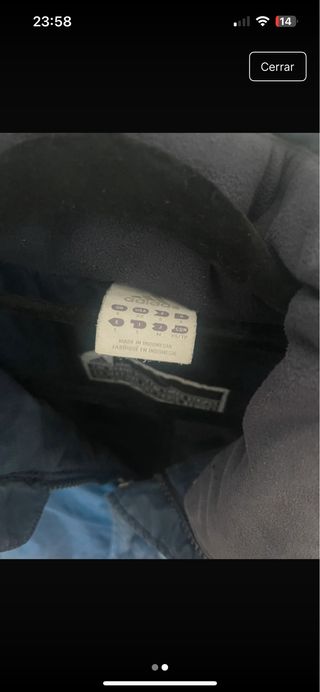 Cazadora Adidas Vintage Azul y Beige